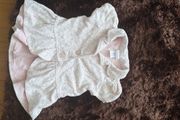 Baby pink lace cardigan top 2-3