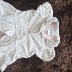 Baby pink lace cardigan top 2-3
