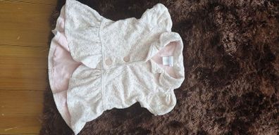Baby pink lace cardigan top 2-3