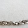 Vintage Sterling Silver Braided Chain  Necklace. length 17" - 2,90g Image 3