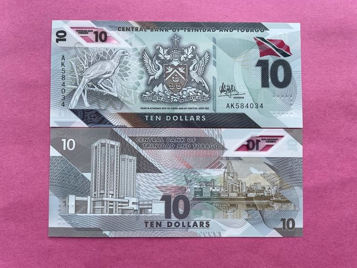 Trinidad & Tobago  10 Dollars   2020 Selected.  ( Uncirculated )pick  62 Polymer / Plastic