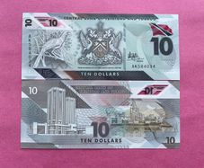 Trinidad & Tobago  10 Dollars   2020 Selected.  ( Uncirculated )pick  62 Polymer / Plastic