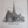 Framed Print of New Church at Powerscourt, Wicklow (engraving) Image 9