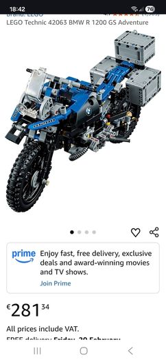 LEGO Technic 42063 BMW R 1200 GS Adventure