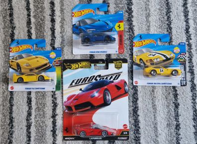 Hot Wheels - Mix Ferrari Bundle - Laferrari - F40 - Stradale - 365 GTB4