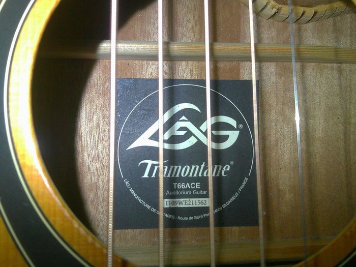 Lag Tramontane T66ACE Auditorium Acoustic Electric Guitar