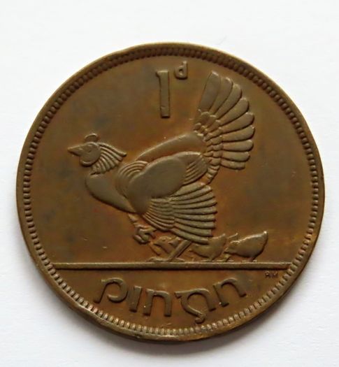 Exceptional Severe Irish error coin 1941 Penny