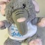 Personalised Photo Elephant Crazy Critter cuddly soft toy with your photo and text Image 2