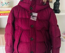 Burberry Faux Fur Trim Hooded Puffer Jacket Excellent Condition