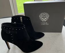 Black suede ankle boots - Vince Camuto