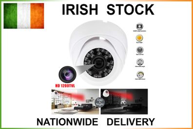 Mini 3.6MM HD 1200TVL CCTV Camera Security Dome 24 IR Night Vision