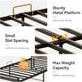 3ft Single Bed Frame with Storage Wooden Headboard, LED Light & Charging Station Image 8