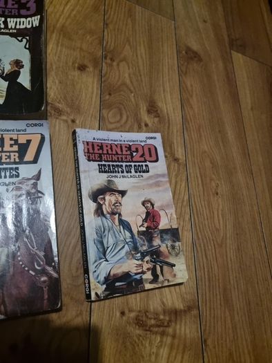 Herne the Hunter. 1980's Corgi Western books. Job lot of seven books