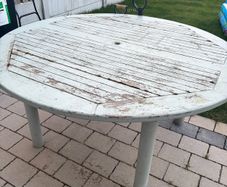 Large round garden table