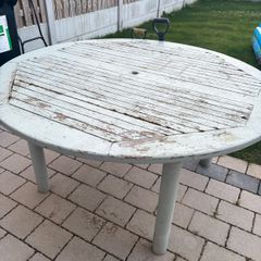 Large round garden table