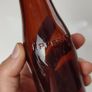 403 - Vintage T Kiely and Sons Tipperary Dark Amber Glass Collectible Decorative Bottle Image 3