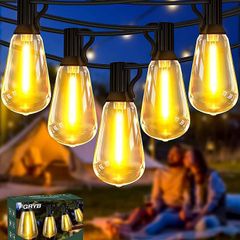 MASSIVE SALE FREE SHIPPING Festoon Lights Outdoor Mains Powered - 100Ft Garden String Lights with 50+3(Spare) LED Shatterproof