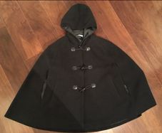 Pieces Designer Black Hoody Winter Coat