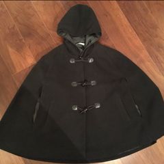 Pieces Designer Black Hoody Winter Coat
