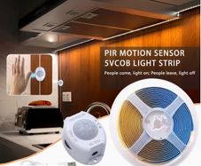 1pc 5.0meter COB Induction LED Strip Light with Motion Sensor, COB Smart LED Strip