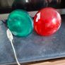 Large Theatrical or Display Lighting, including reflector lamps and colored PAR-style bulbs, with various lamp holders, plugs, and coiled electrical leads all working Image 5