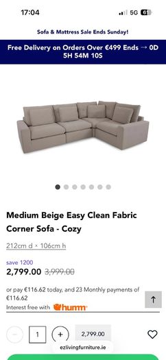 Modular sofa