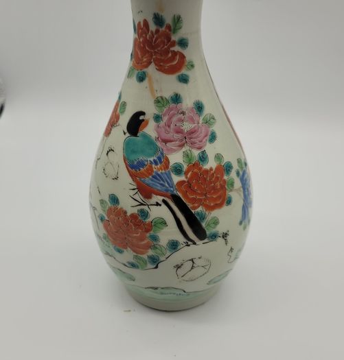 Antique 19th Century Vase Hand Painted Porcelain