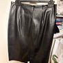 Black faux leather skirt Image 3