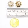 Vintage Gold Plated Faux Pearl Sterling Silver Earrings In Original Box Image 7