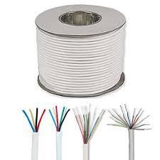 100 Meters Alarm Cable 4 Core White