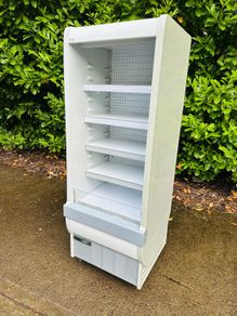 Grab And Go Shop Drinks Fridge - Very Clean - With Lights On Castor Wheels