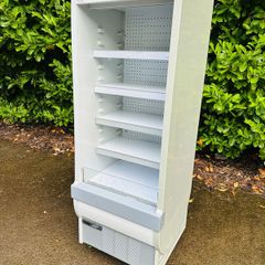 Grab And Go Shop Drinks Fridge - Very Clean - With Lights On Castor Wheels