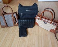 selection of handbags