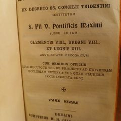 Breivarium Romanum 1904