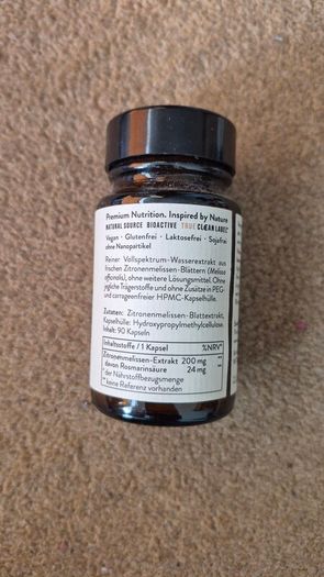 Full Spectrum Lemon Balm Extract 200mg x 90