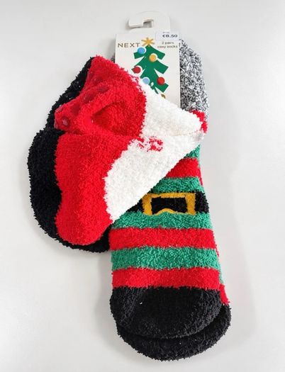 New Next 2-Pack Christmas Cosy Socks