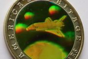 Space Shuttle Hologram 10 Dollars coin 2002