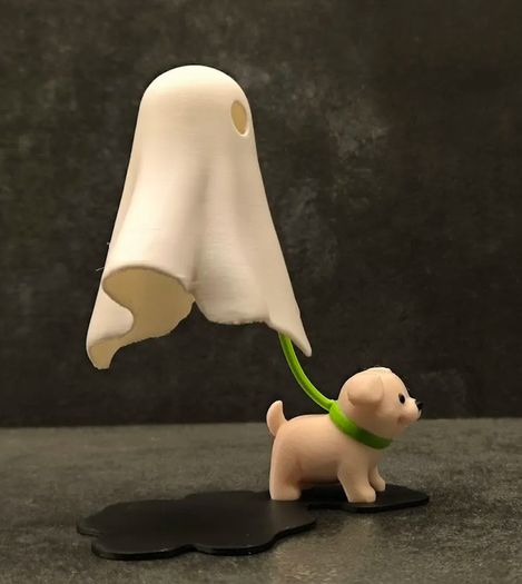 Ghost with dog table lamp perfect for Halloween Decoration