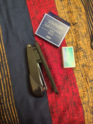 stapler and pins