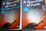 A question of faith, book &amp; activity book, as new