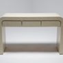 Mid-Century Modern Formica Waterfall Console table, attributed to Karl Springer, 1970s. Image 3
