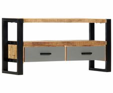 TV Cabinet 100x30x50 cm Solid Mango Wood