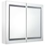 LED Bathroom Mirror Cabinet Shinning White 80x12x68 cm Image 3