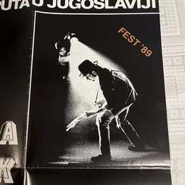 U2 - Rattle and Hum. Poster and Original VHS Video.