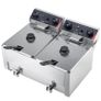 Electric Deep Fryer, Upgrade Dual Tank 14 L Oil Capacity Overheat Protection Image 6