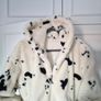 Coat faux fur zipper hoodie Image 5