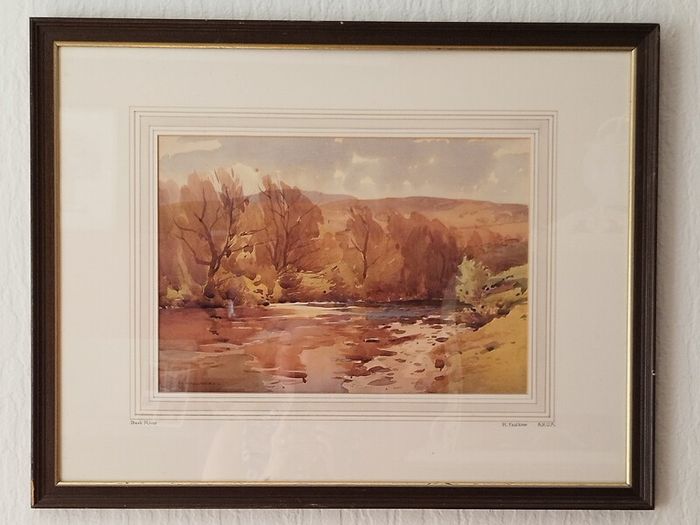 Richard Faulkner Watercolour Painting - Shesk River