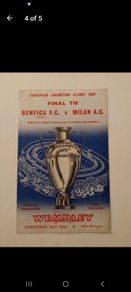 European Cup and champions league final programmes