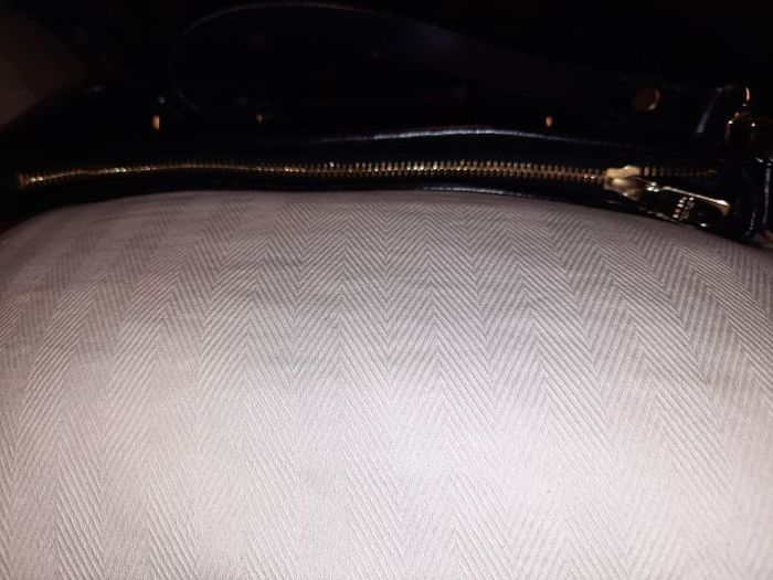 DKNY black leather bag