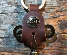 Tackle Leather Drum Key Case - Mahogany